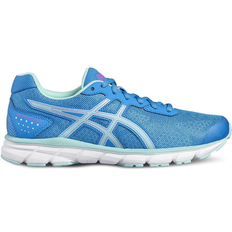 Asics Gel Impression 9 T6F6N-4367 naisten juoksukengät sininen vihreä