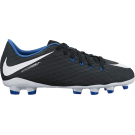Nike Hypervenom Phelon Iii Fg Jr 852595002 jalkapallokengät musta musta