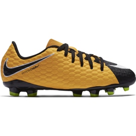 Nike Hypervenom Phalon Iii Fg Jr 852595801 jalkapallokengät keltainen keltainen
