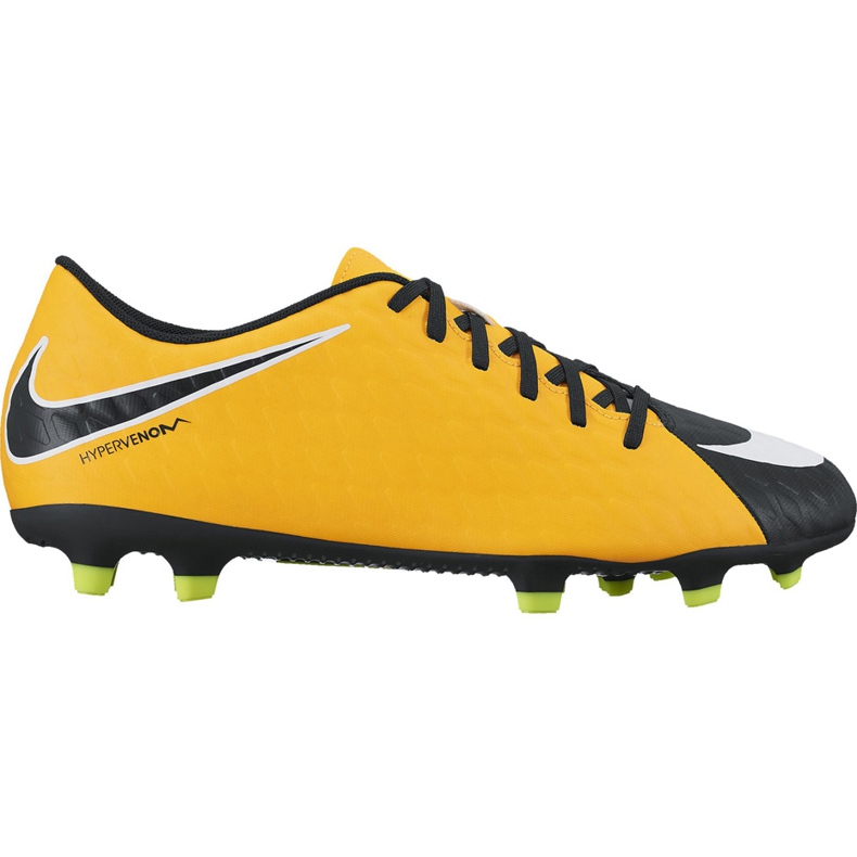 Nike Hypervenom Phade Iii Fg Jr 852580801 jalkapallokengät monivärinen keltainen