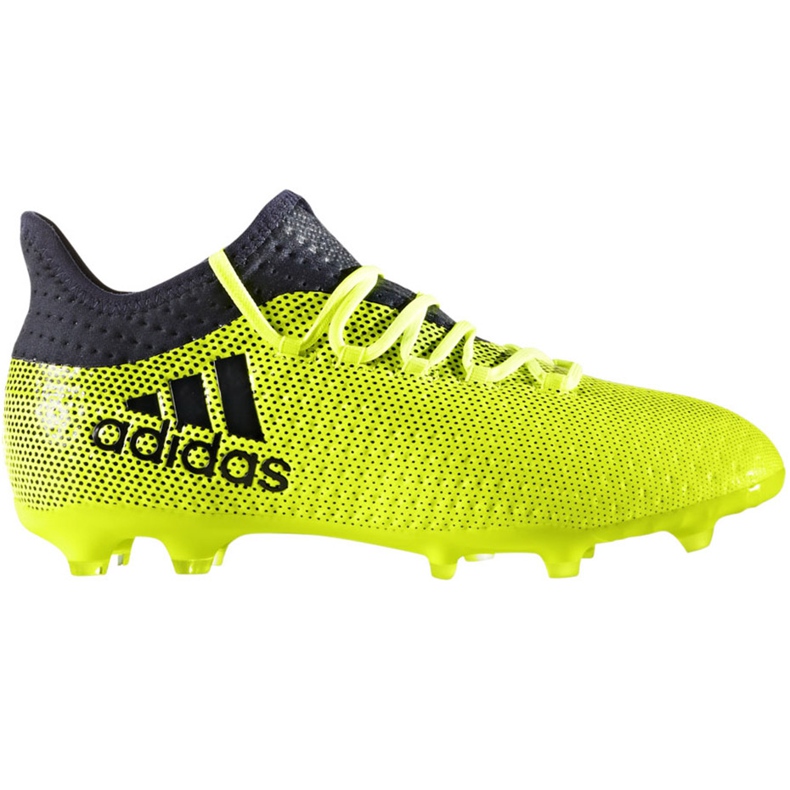 Adidas X 17.1 Fg Jr S82297 jalkapallokengät monivärinen vihreä