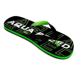 Aqua-Speed ​​Rhodes mustat ja vihreät miesten tohvelit, nro 38