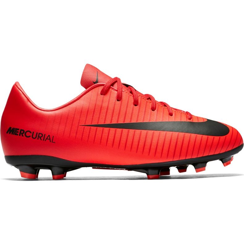 Nike Mercurial Victory Vi Fg Jr 831945 616 jalkapallokengät oranssi punainen