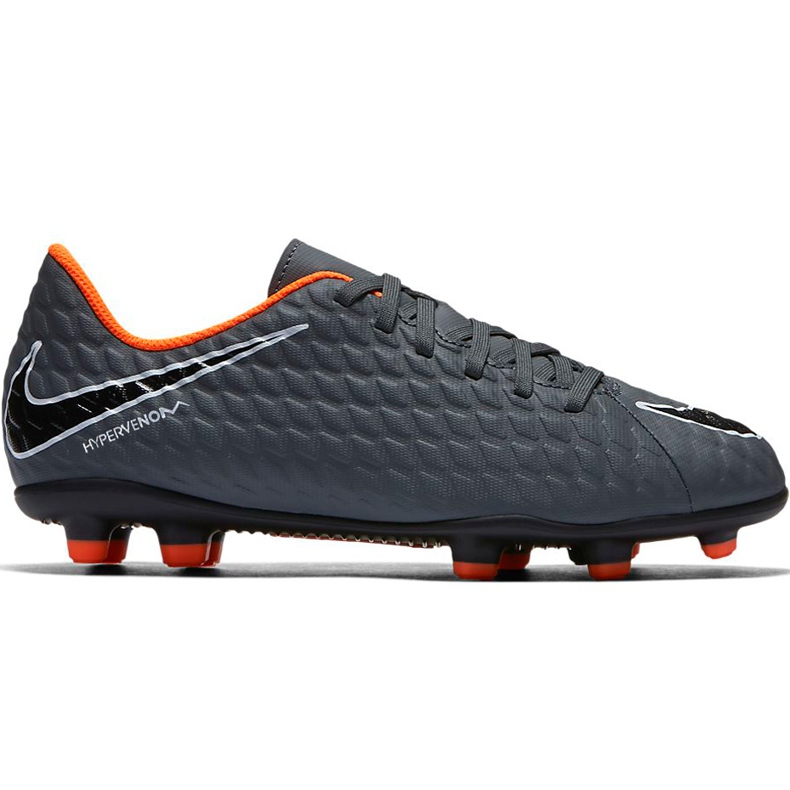 Nike Hypervenom Phantom 3 Club Fg Jr AH7290 081 jalkapallokengät monivärinen harmaa