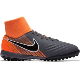 Nike Magista Obra 2 Academy Df Tf Jr AH7318 080 jalkapallokengät monivärinen harmaa