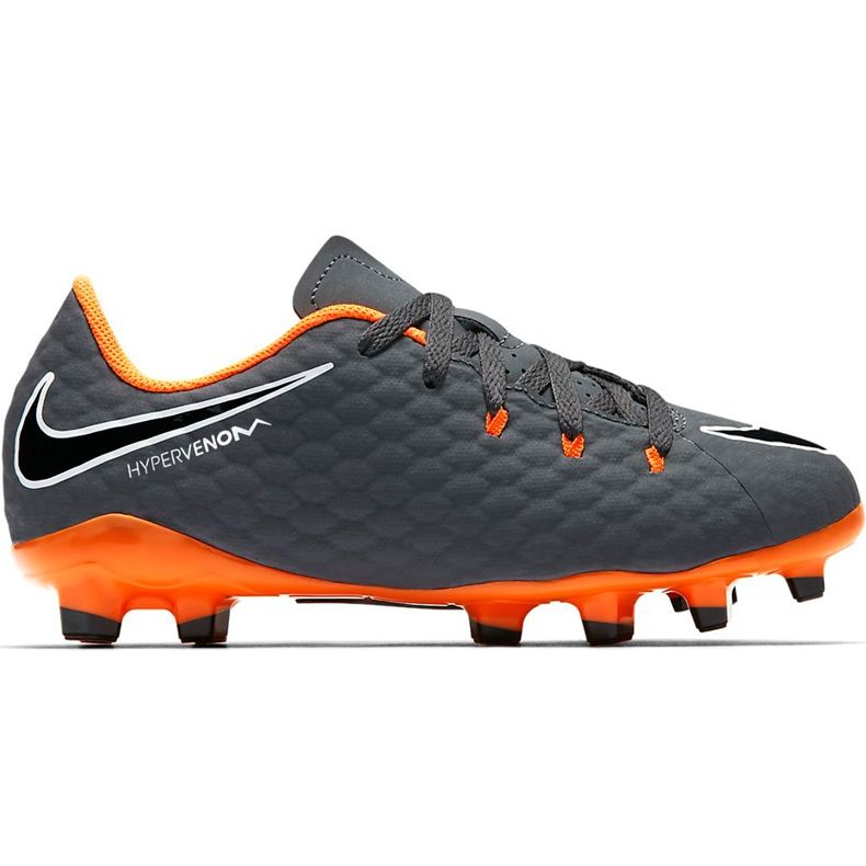 Nike Hypervenom Phantom 3 Academy Fg Jr AH7288 081 jalkapallokengät monivärinen harmaa