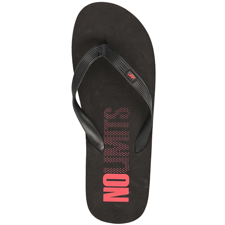 Miesten tossut 4F punainen H4L18 KLM001 musta