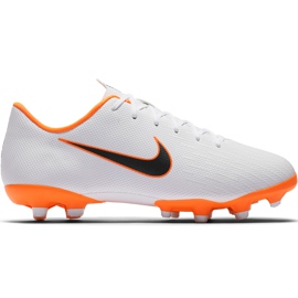 Nike Mercurial Vapor 12 Academy Mg Jr AH7347 107 jalkapallokengät valkoinen monivärinen