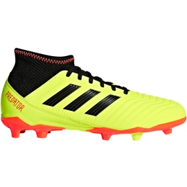 Adidas Predator 18.3 Fg Jr DB2319 jalkapallokengät monivärinen keltainen