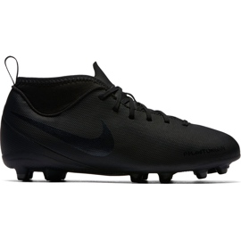 Nike Phantom Vsn Club Df Fg Jr AO3288 001 jalkapallokengät musta monivärinen