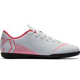Nike Mercurial Vapor X 12 Club Ic Jr AH7354 060 jalkapallokengät monivärinen harmaa