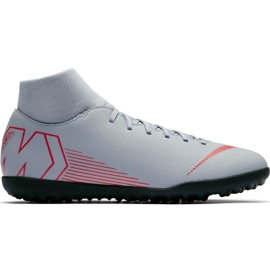 Nike Mercurial Superfly X 6 Club Tf AH7372 060 jalkapallokengät harmaa harmaa