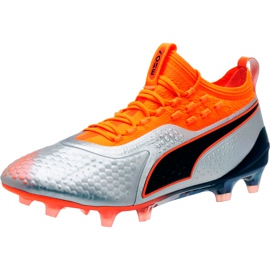 Puma One 1 Syn Fg Ag 104722 01 jalkapallokengät oranssi