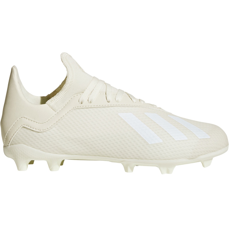 Adidas X 18.3 Fg Jr DB2417 jalkapallokengät valkoinen, kerma beige