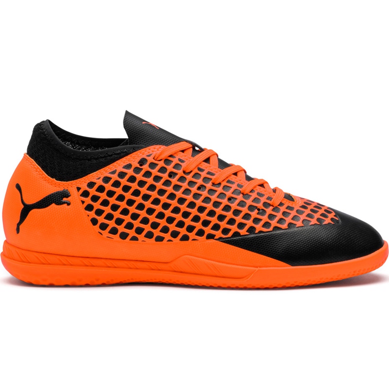 Puma Future 2.4 It Junior -jalkapallokengät, musta-oranssi 104846 02