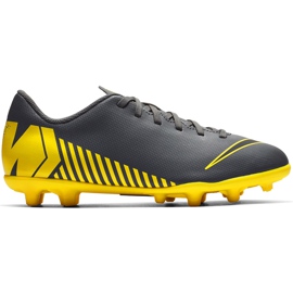 Nike Mercurial Vapor 12 Club Mg Jr AH7350 070 jalkapallokengät musta musta