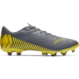 Nike Mercurial Vapor 12 Academy Mg AH7375 070 jalkapallokengät musta harmaa