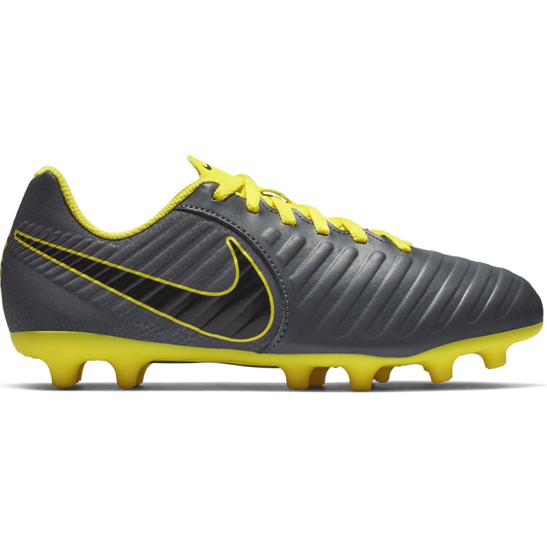 Nike Tiempo Legend 7 Club Mg Jr AO2300 070 jalkapallokengät musta harmaa
