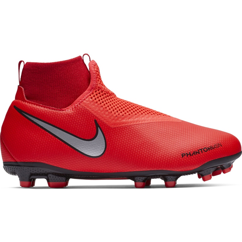 Nike Phantom Vsn Academy Df FG / MG Jr AO3287 600 jalkapallokengät punainen punainen