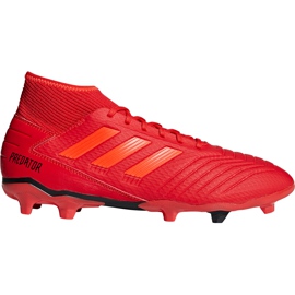 Adidas Predator 19.3 Fg BB9334 jalkapallokengät monivärinen punainen