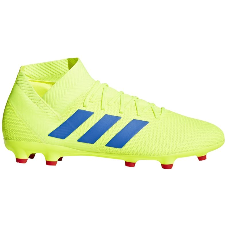 Jalkapallokengät adidas Nemeziz 18.3 Fg keltainen sininen BB9438 monivärinen