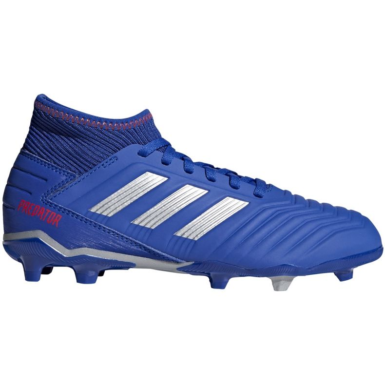 Jalkapallokengät adidas Predator 19.3 Fg Jr blue CM8533 monivärinen sininen
