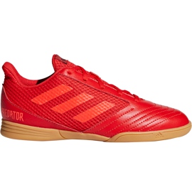 Adidas Predator 19.4 In Sala Jr CM8552 jalkapallokengät monivärinen punainen