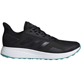Mustat Adidas Duramo 9 miesten juoksukengät F34494