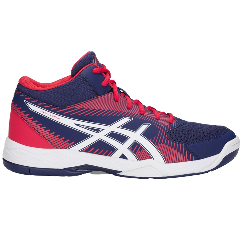 Asics Gel-Task Mt B703Y-400 miesten lentopallokengät valkoinen, punainen, tummansininen laivastonsininen
