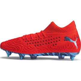 Puma Future 19.1 Netfit Mx Sg 105530 01 jalkapallokengät punainen Puma Future 19.1 Netfit Mx Sg 105530 01 jalkapallokengät punainen