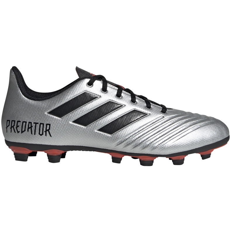Jalkapallokengät adidas Predator 19.4 FxG silver F35597 hopea