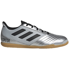 Jalkapallokengät adidas Predator 19.4 In Sala hopea F35630 monivärinen harmaa