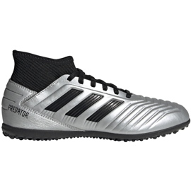 Jalkapallokengät adidas Predator 19.3 Tf Jr silver G25802 monivärinen hopea