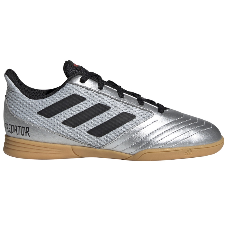 Jalkapallokengät adidas Predator 19.4 In Sala Jr hopea G25829 monivärinen harmaa