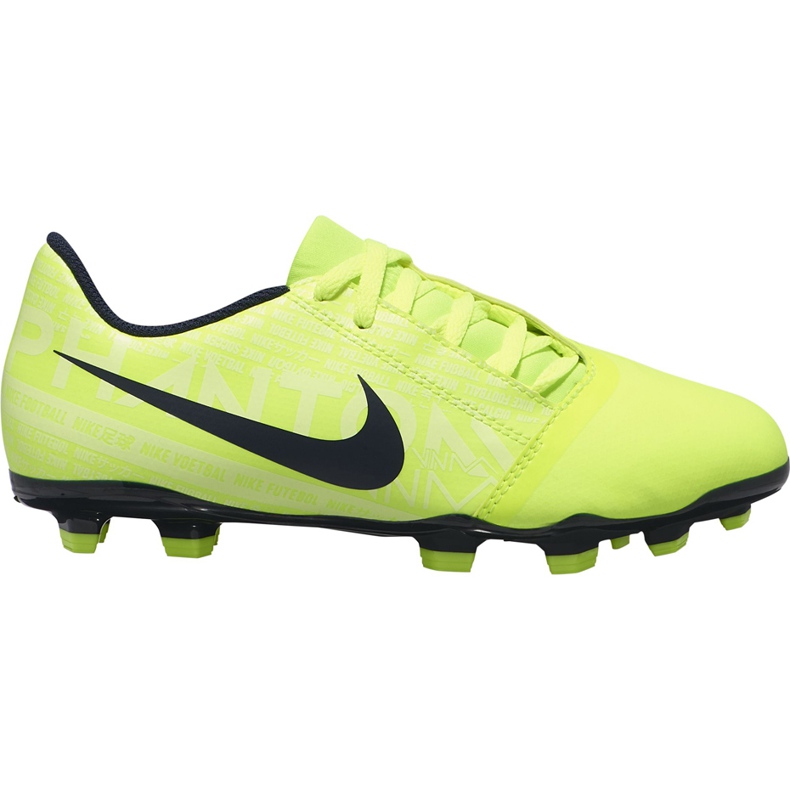 Nike Phantom Venom Club Fg Junior AO0396 717 jalkapallokengät keltainen keltainen