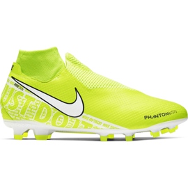 Nike Phantom Vsn Pro Df Fg AO3266 717 jalkapallokengät keltainen keltainen