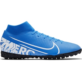 Nike Mercurial Superfly 7 Academy Tf AT7978 414 jalkapallokengät monivärinen sininen