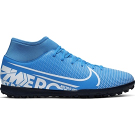 Nike Mercurial Superfly 7 Club Tf Junior AT8156 414 jalkapallokengät monivärinen sininen