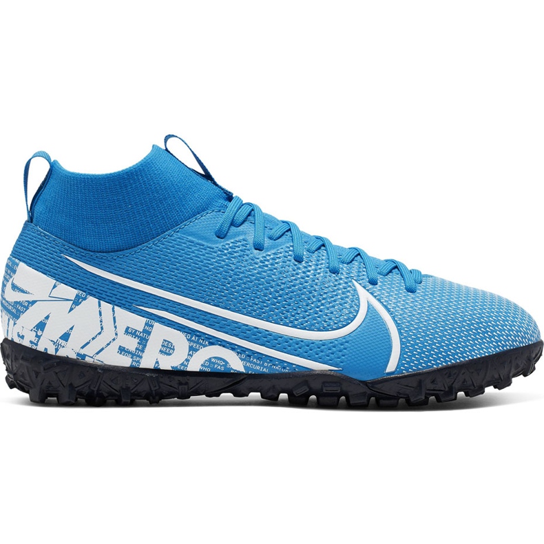 Nike Mercurial Superfly 7 Academy Tf Junior AT8143 414 jalkapallokengät monivärinen sininen