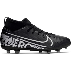 Nike Mercurial Superfly 7 Club FG / MG Junior AT8150 001 jalkapallokengät vaaleanpunainen musta