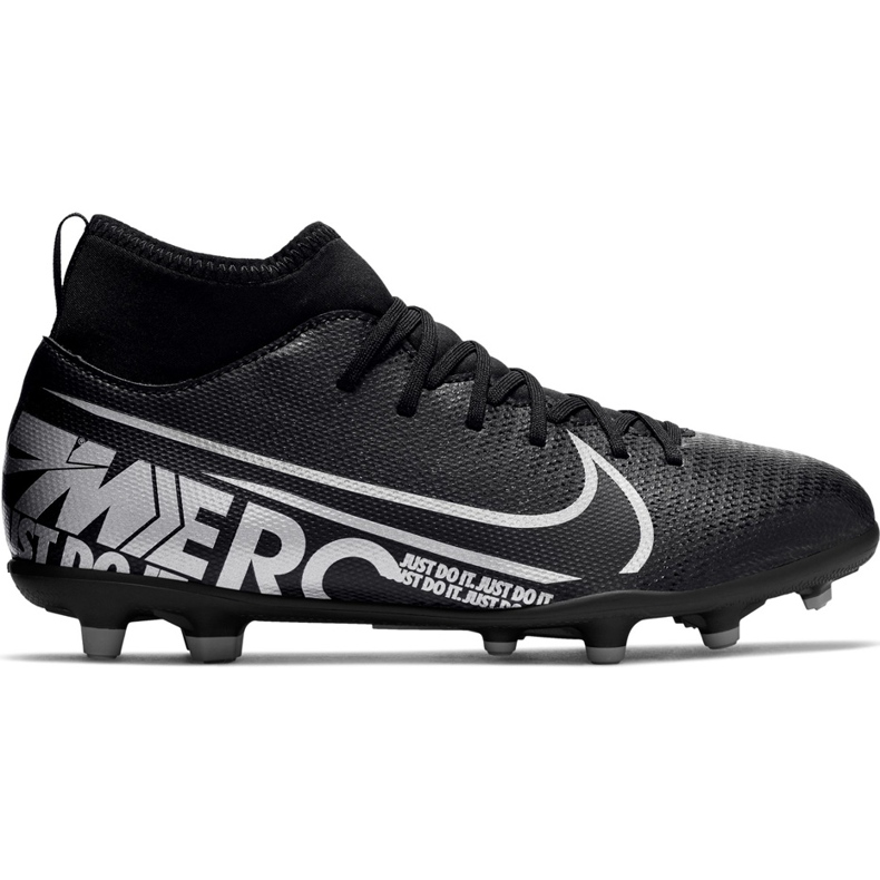 Nike Mercurial Superfly 7 Club FG / MG Junior AT8150 001 jalkapallokengät vaaleanpunainen musta