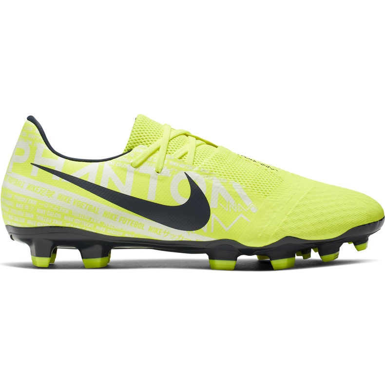 Nike Phantom Venom Academy Fg AO0566 717 jalkapallokengät keltainen keltainen
