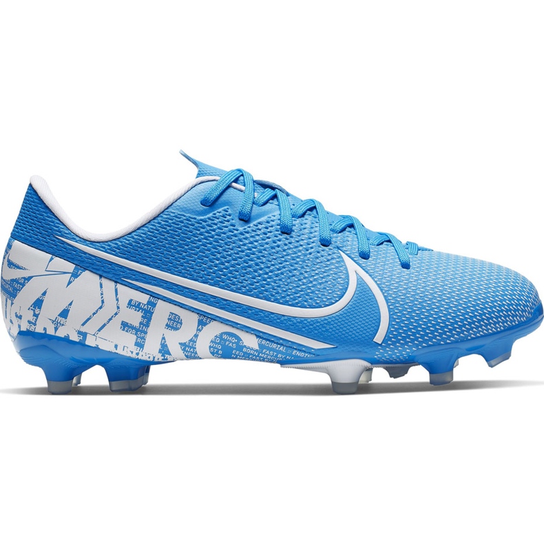 Nike Mercurial Vapor 13 Academy FG / MG Junior AT8123 414 jalkapallokengät sininen sininen