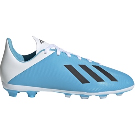 Adidas X 19.4 FxG Junior -jalkapallokengät, sininen ja valkoinen F35361
