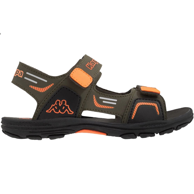 Kappa Pure T Footwear vihreä ja oranssi lasten sandaalit 260594T 3144