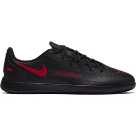 Nike Jr Phantom Gt Club Ic CK8481 060 jalkapallokengät musta valkoinen