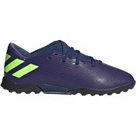 Adidas Nemeziz Messi 19.3 Tf Junior EF1811 jalkapallokengät musta tummansininen