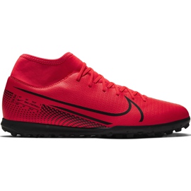 Nike Mercurial Superfly 7 Club Tf AT7980 606 jalkapallokengät punainen punainen