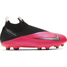 Nike Phantom Vsn 2 Elite Df FG / MG Junior CD4062606 jalkapallokengät punainen punainen