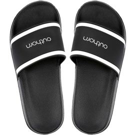 Outhorn miesten tohvelit mustavalkoinen HOL20 KLM601 20S